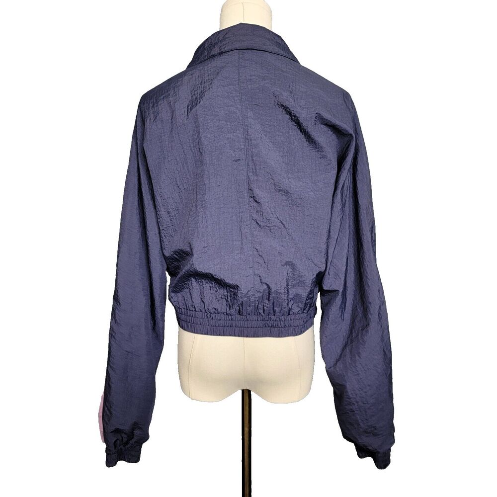 Urban Outfitters UO Womens Jacket Large Colorblock Retro Windbreaker Full Zip - Picture 8 of 16